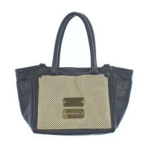 See By Chloe Black and Cream Tote